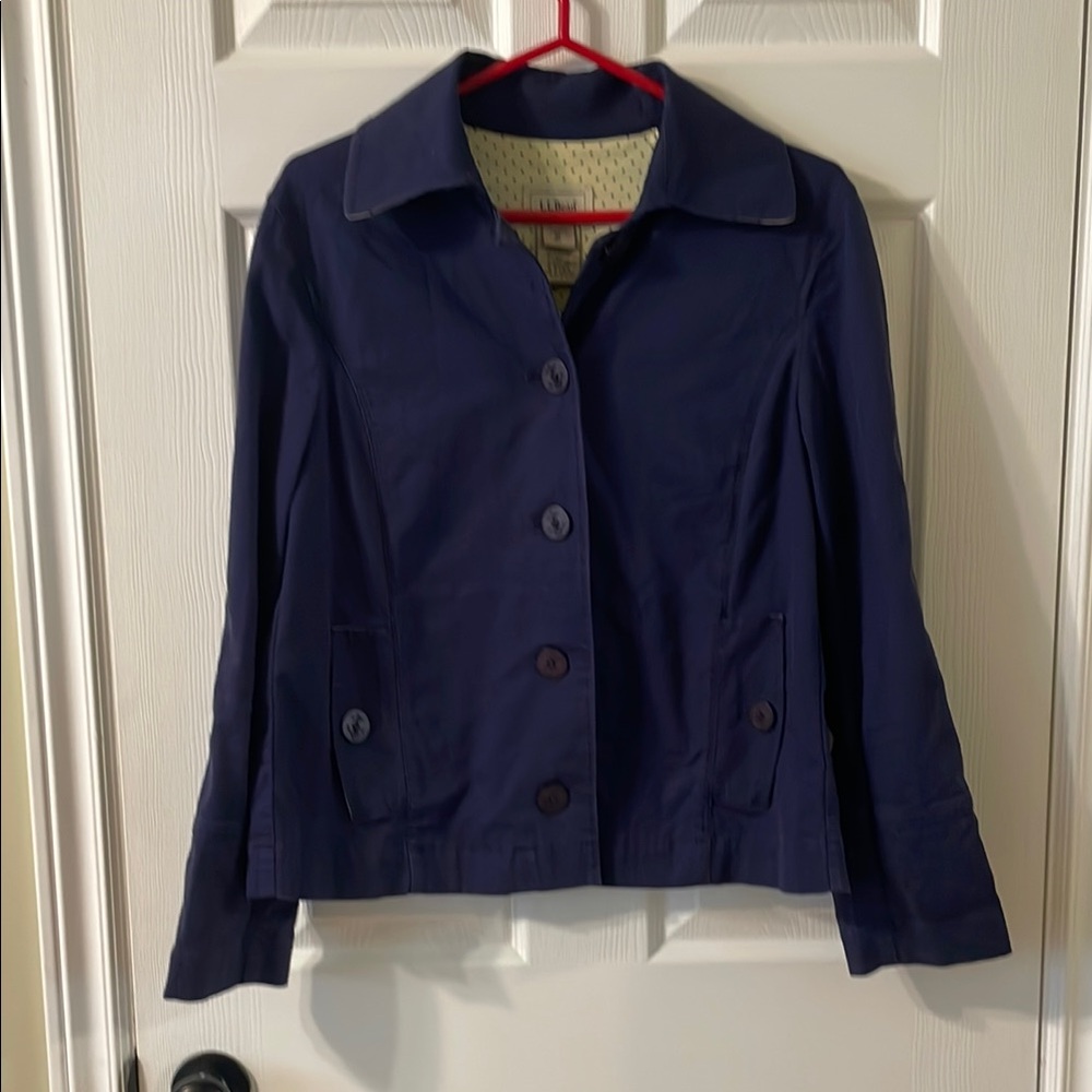 L.L. Bean Blue Sailer style short jacket Classic Design